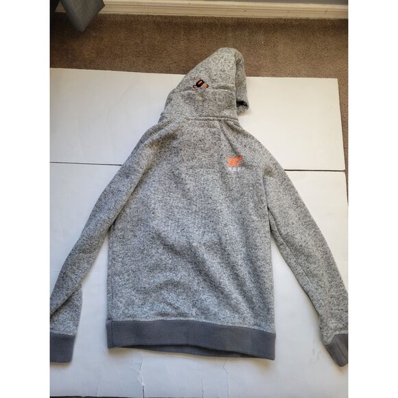Mens - Gym Tech Funnel Neck Pocket Hoodie in Grey Grit Superdry UK Size M Casual - Picture 9 of 10
